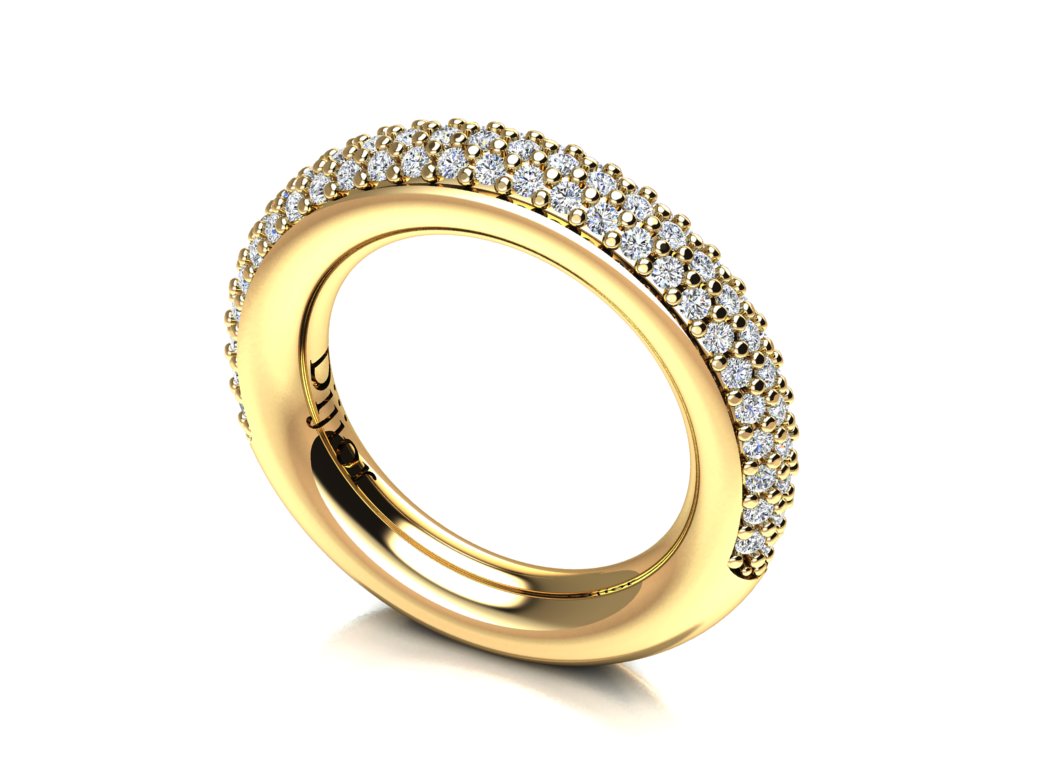 Anel Aparador em Ouro Amarelo 18k