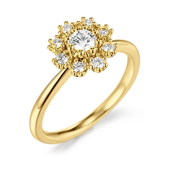 Anel de Formatura Aramado com Diamantes Laterais