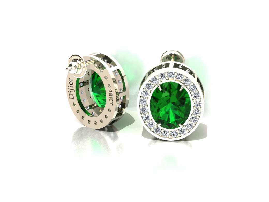 Brinco Green Light Jades e Diamantes